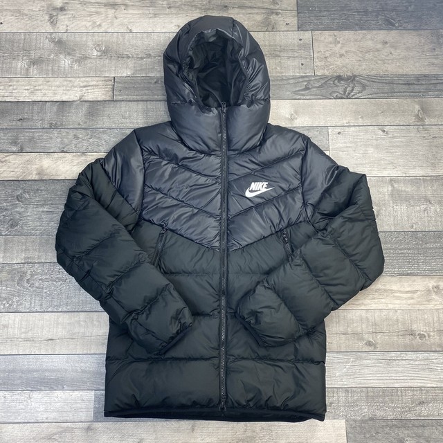 nike black winter jacket