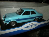 1:18 Modelcar Group Ford Escort Mk I Rs 2000 Blue/Blau In Ovp