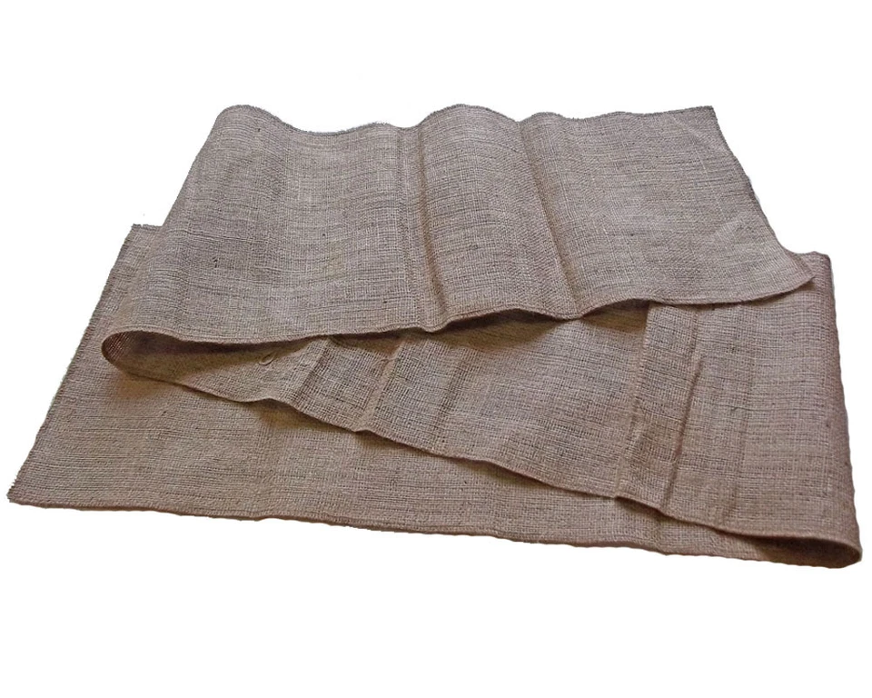 Set 2 Tablecloth Runner Burlap Natural 13 X108 Inch (2 Units) By Broward Linens - Image 2 of 3