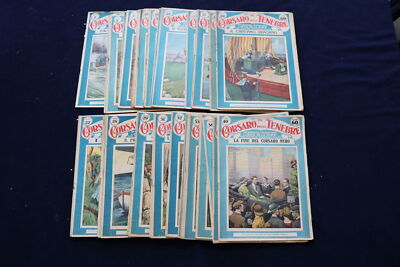 1920'S IL CORSARO DELLE TENEBRE MAGAZINES - LOT OF 39 OF 40 - ITALIAN - O 3546