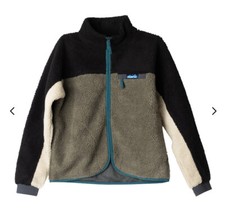Kavu Womens Pinesdale Shadow Pine Sherpa Fleece Xs Jacket Recycled Polyester