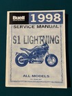 Buell S1 Lightning Service Manual 1998 #99490 98Y