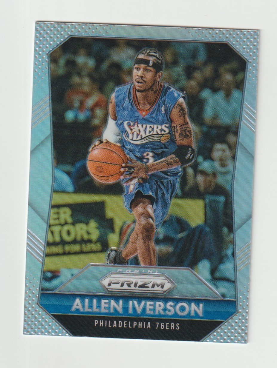 2015-16 Prizm Allen Iverson Silver Prizm Philadelphia 76ers #286 *BCGUYS*