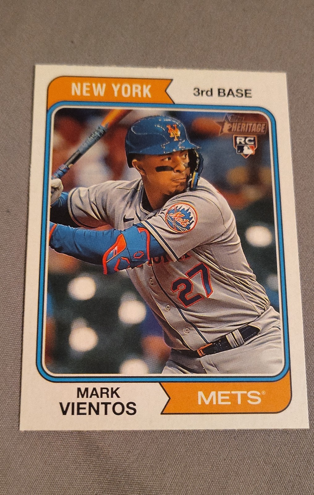 2023 Topps Heritage - Mark Vientos #124 (RC)