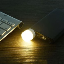 USB LED Light Mini Night Light USB Plug Reading Small Round Light Night Light