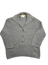 1950s Jantzen Grey Lambswool Cardigan Made in USA True Vintage
