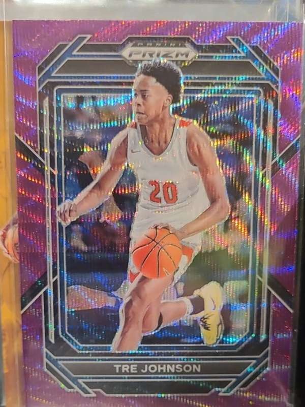 2023 Panini Prizm Draft Picks - Purple Wave #86 Tre Johnson
