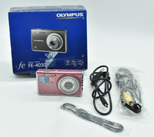 Olympus - FE-4030 14MP Digital Camera, Original Box  Strap, CLEAN