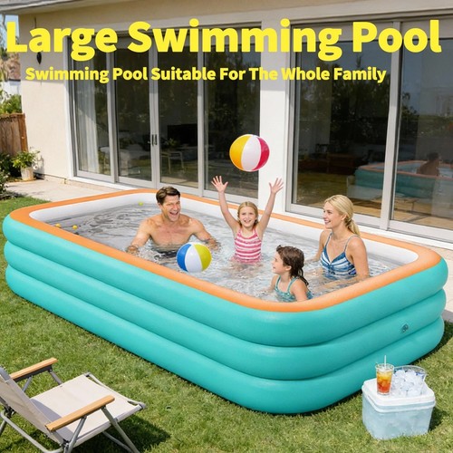 large summer fun Blue Jumbo Family Pool, Large Paddling Pool