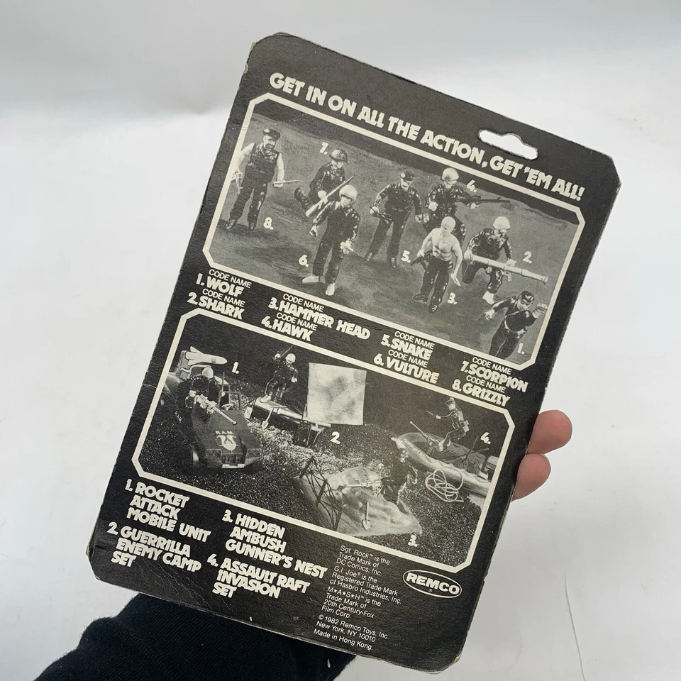 Винтажный сержант Remco Экшн-фигурка Rock The Bad Guys Ultimate Enemy VULTURE в карточке - Изображение 4 из 4