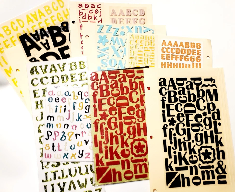 1. Alphabet Stickers  44 Sheets most Double-Sided for Scrapbooking & Crafts! - Image 2 of 4