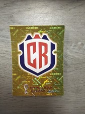 Costa Rica Soccer Team Logo 2022 Panini World Cup Stickers Qatar Gold Foil #CRC2