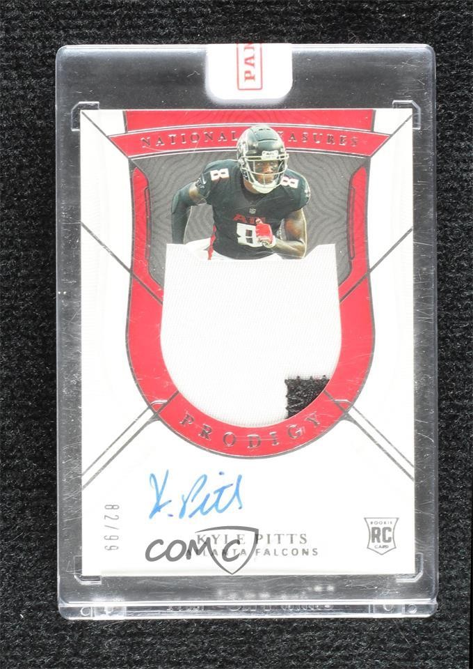 2021 National Treasures Prodigy 82/99 Kyle Pitts RPA Rookie Patch Auto RC 15ik