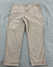 OLD NAVY OG High Rise Elastic Waist Chino Womens Pants Beige Size L