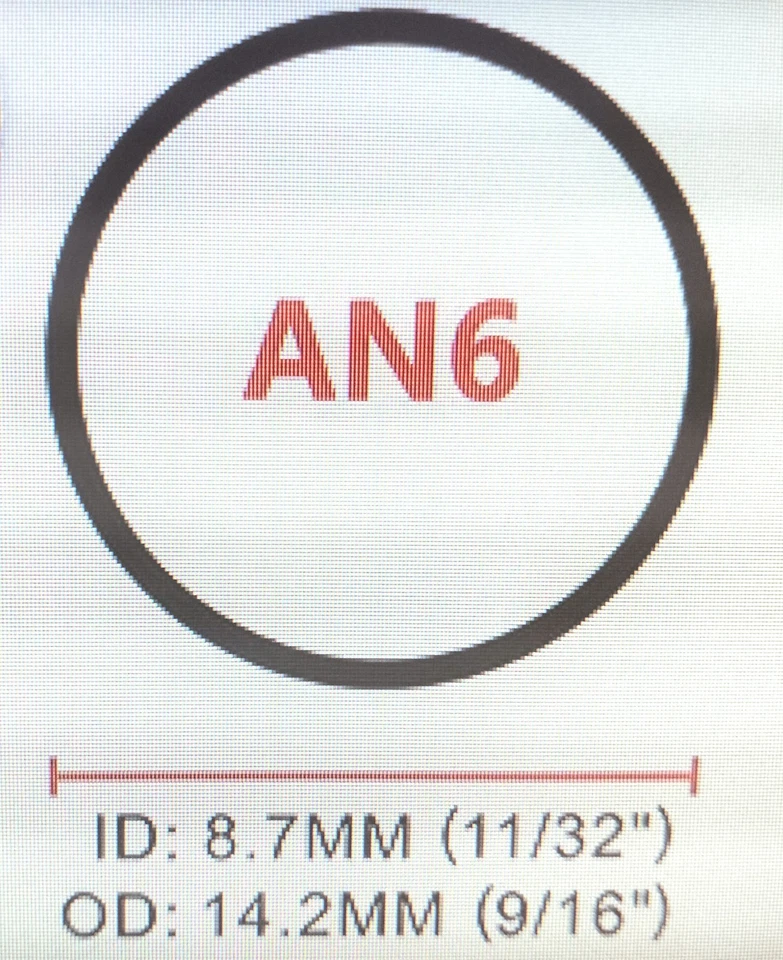 Tubo Benzina Carburante Olio Treccia Nylon 1MT AN6 8,7 MM - Immagine 2 di 2