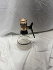 Vintage Mid-Century Glass Carafe Copper Top Coffee Juice Water Pitcher  — photo 3