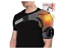 Electric Heated Shoulder Massager With Vibration Massage Brace Joint Pain Relief