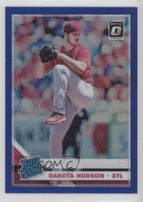 2019 Donruss Optic Rated Rookies Blue Prizm 58/75 Dakota Hudson Rookie RC x5u