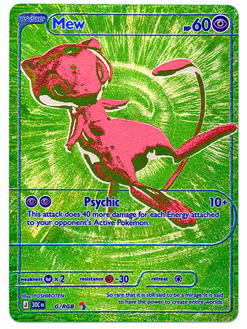 30th Celebration RGB Mew G raw — Pokemon TCG