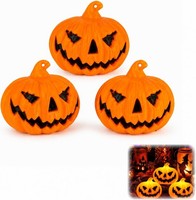 Halloween Deko Leuchtende KüRbis LED Herbstdeko 3PCS FüR Outdoor Garten