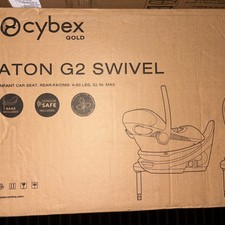 Brand New Unopened Cybex Aton G2 Gold Swivel with Load Leg Base Almond Beige