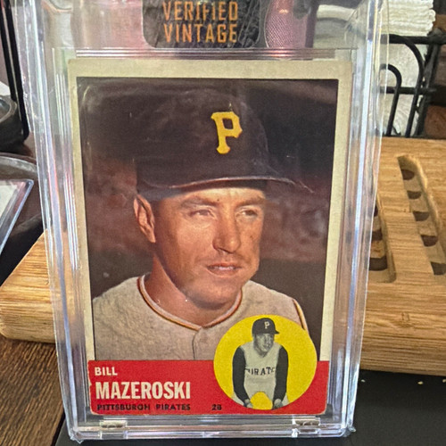 Topps 1963 Bill Mazeroski #323 Pittsburgh Pirates PSA Verified Vintage