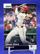 James Wood 2025 Topps Series 1 Rookie RC Greatest Hits First Career HR #GH-13