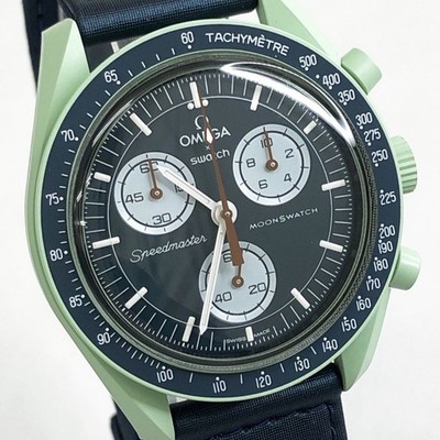 OMEGA x Swatch MoonSwatch Mission on Earth Quartz Blue Green Fast Shipping