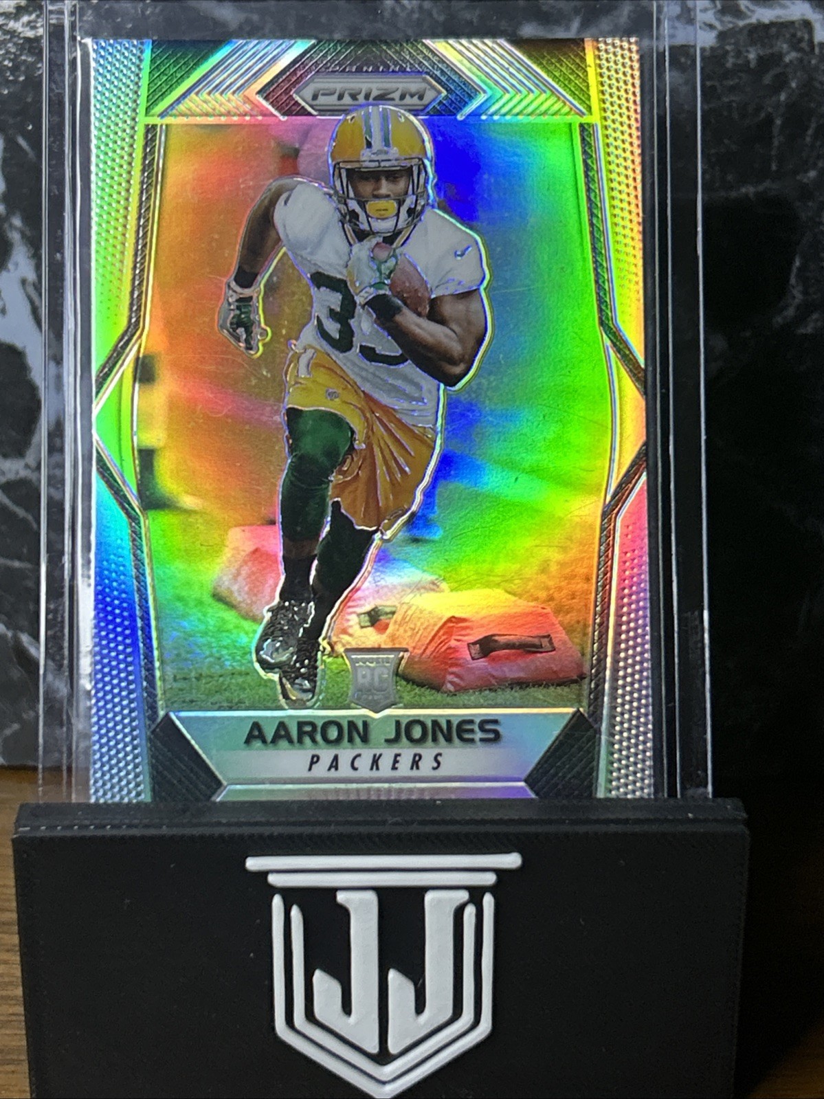 🔥2017 Panini Prizm Aaron Jones Silver Prizm Rookie RC Minnesota Vikings🔥