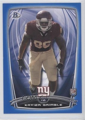 2014 Bowman Rookies Blue 33/499 Xavier Grimble #40 RC 0f8