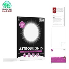 High-Quality Bright White 65 lb Cardstock, 75 Sheets - Acid Free for Durability