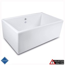 Shaws Classic Shaker 600 1.0 Bowl White Ceramic Belfast Kitchen Sink "Graded"
