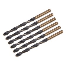 6pcs 5.5mm Titanium Nitride Coated M2 High Speed Steel Twist Jobber Drill Bit
