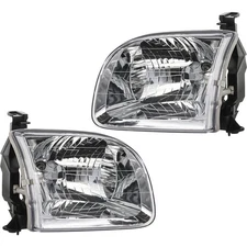 Halogen Headlight Set For 01-04 Toyota Sequoia 03-04 Tundra LH and RH Double Cab