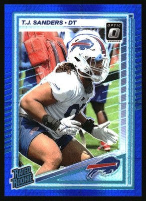 2025 Donruss Optic #226 T.J. Sanders Blue Scope