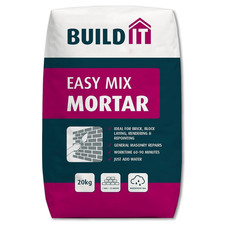 Easy Mix Mortar 20Kg Ready Mixed Mortar for Bricklaying, Bedding, Patching & DIY