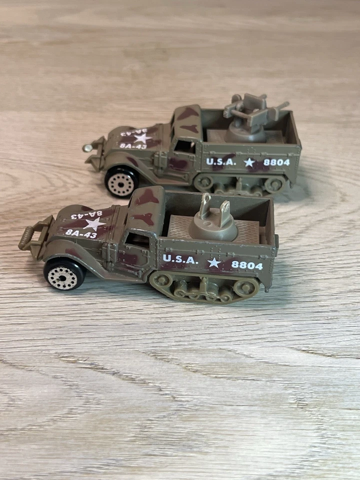 Juego de 2 camiones militares blindados de media vía Zee Toys Zylmex 1/64 de colección Foto 2 de 4