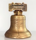 Vintage 1960s Philadelphia Whiskey Liberty Bell Decanter 22k Gold Finish, MCM — photo 2