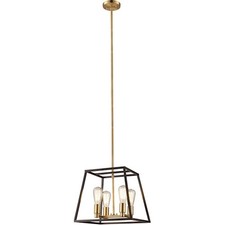 Trans Globe Adams 4 Light Indoor Pendant, Rubbed Oil Bronze - 10464ROB