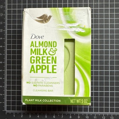 1 Bar Dove Soap  Almond Milk & Green Apple  Plant Milk Collection ALL DAY SOFT