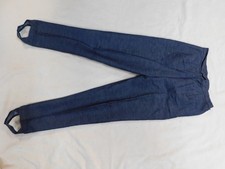Vintage Pants Denim Stirrup Pants Side Zip W 26" X I 25" 