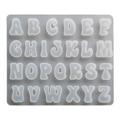 Silicone Alphabet Ice Cube Tray Chocolate Letters Moulds Cupcake Baking Molds