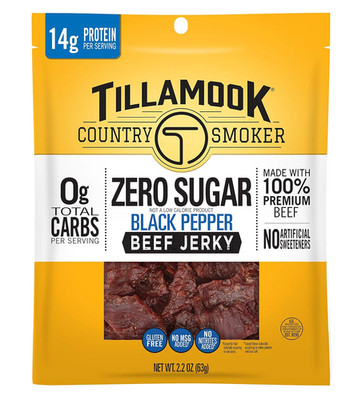 Zero Sugar Keto Friendly Beef Jerky, Black Pepper, 2.2 Ounce