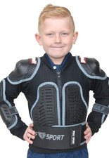 Deflector protective jacket kids age 3-13 SLIM FIT Wulfsport motocross MX bike