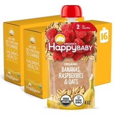 Organic Baby Food Pouches, Gluten-Free, Snack, 16 Pack