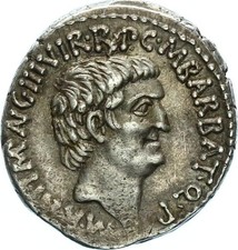 R&ouml;mische Imperatorische Pr&auml;gungen Marcus Antonius AR-Denar 41 v. Chr. Silber ss-
