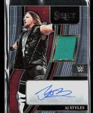 2022 Panini Select WWE #AM-AJS AJ Styles Autographed Memorabilia #/199