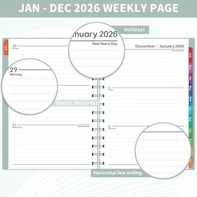 2026 Planner - 2026 Planner Weekly and Monthly from Jan. 2026