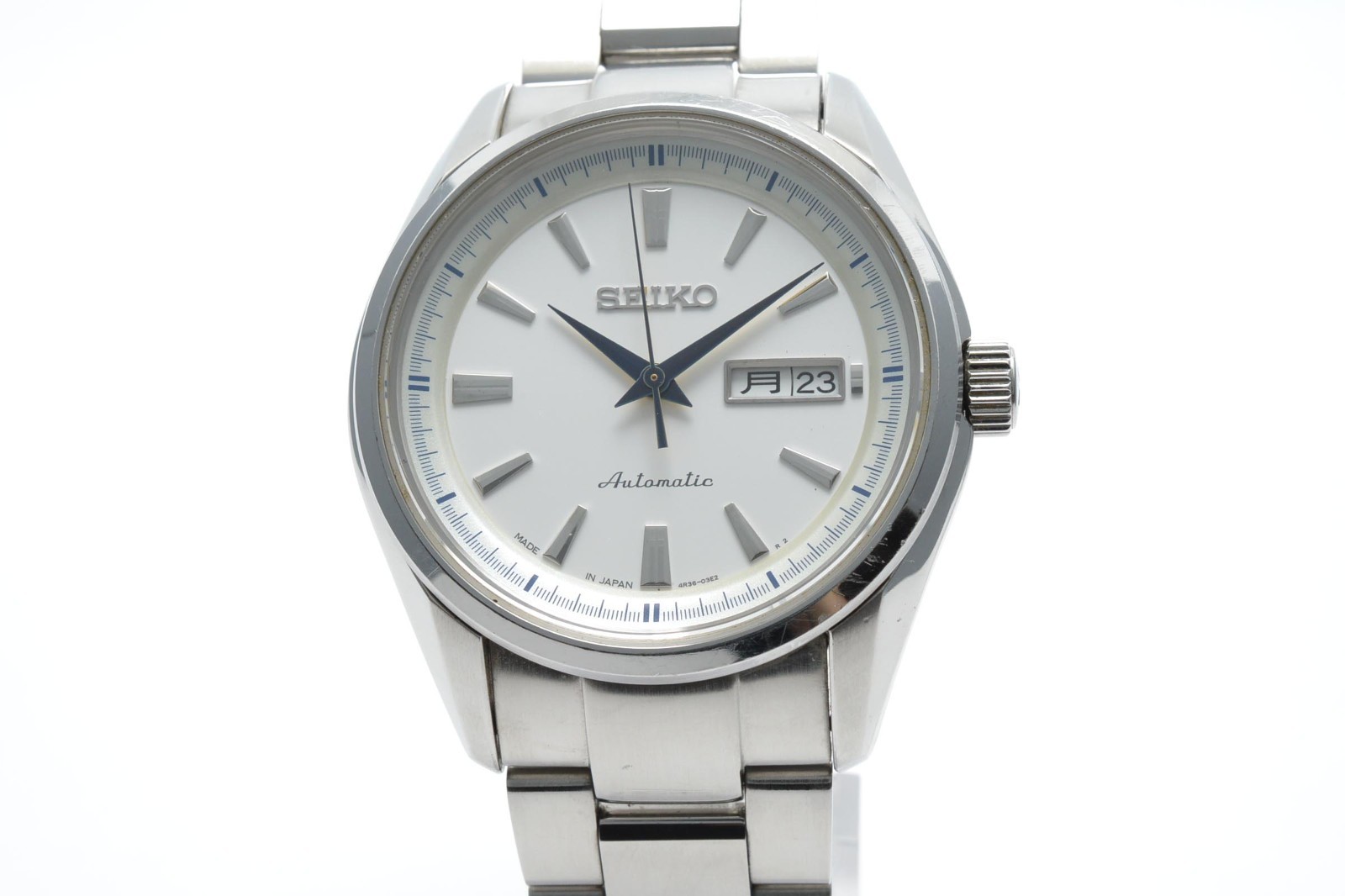 [Near MINT] SEIKO Presage 4R36-03H0 SARY055 Automatic White Men's Watch JAPAN