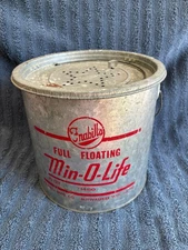 Vintage FRABILL'S Full Floating MIN-O-LIFE Metal Pail #1480; 10QT